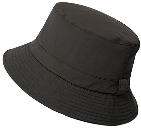 Comhats Sombrero de lluvia unisex para mujer y hombre, impermeable, bucket hat plegable, sombrero de cubo, playa, surf, pesca, UPF50, ala ancha, sombrero para el sol, XL