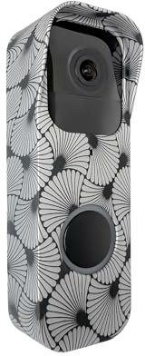 Silicone Cover for Blink Video Doorbell, Weatherproof Protective Case (Print Design) No-Drill Doorbell Skin, Anti-Slip Fit,Full Protection for Blink Doorbell, Easy Installation