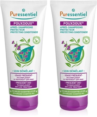 Puressentiel - Anti Poux - Après-Shampoing Protecteur Pouxdoux - Soin démêlant aux Huiles Essentielles Bio - Idéal en complément du traitement anti-poux - 200 ml