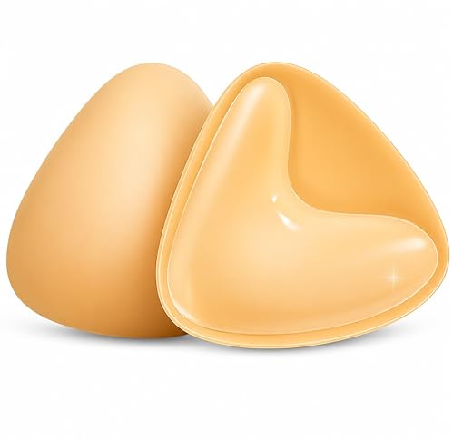 DEVOTICK Stick on bra Sticky Bra Inserts, Double Sided Sticky Bra Inserts Push Up, Reusable Bikini Padding Sport Bra, Women's Adhessive Sticky Bra Pads (S)