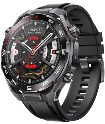 HUAWEI Watch Ultimate 2, Reloj Inteligente GPS, Metal Líquido a Base de Circonio, Buceo de hasta 150 Metros, Comunicación Subacuática Basada en Sonar, Monitoreo de Salud Preciso, eSIM, Negro