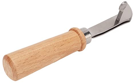 ANKROYU Bordeadora de cuero profesional de acero inoxidable, ancho ajustable, mango ergonómico para manualidades de cuero, cinturones, carteras, bolsos, sillas de montar, mango de