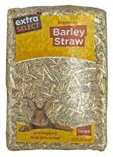 Extra Select Barley Straw Bedding - Soft Animal Bedding for Rabbit, Tortoise, and More - 1 kg (Pack of 6)
