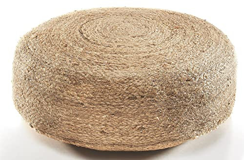 Kobolo Sitzpouf Pouf Bodenhocker - Soul - aus Jute mit Baumwollfüllung