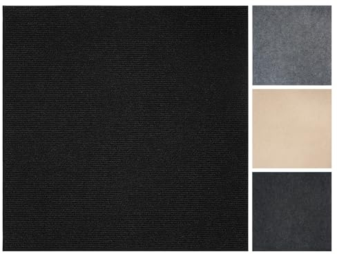Vieshful Dalles de Moquette Auto-adhésives 50x50 cm, Carrés de Moquette Autocollants Pour Revêtements de Sol dans les Maisons, Bureaux, Salons, Chambres et Appartements Commerciaux
