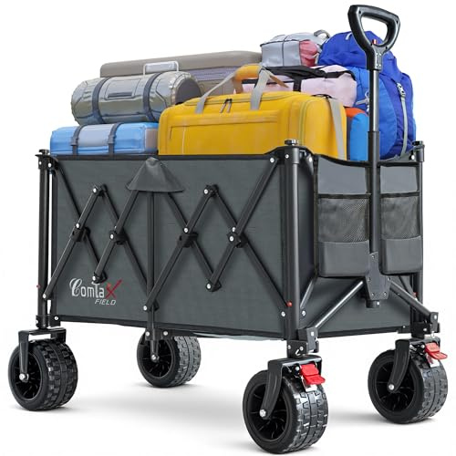 COMLAX FIELD rullvagn, vikbar 200 l 200 kg, handvagn, strandvagn