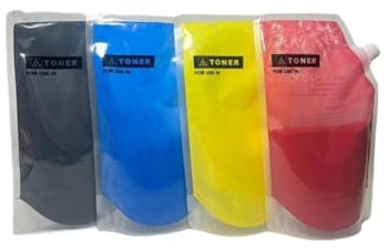 FILWY Juego de Polvo de tóner Compatible de 4 Piezas de 4 kg para fotocopiadoras en Color MPC306, MPC307, MPC406, MPC407