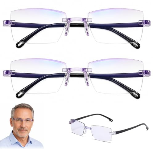 ZCAYJR 2pc Lunettes adaptatives à cristaux liquides,Lunettes à zoom intelligent-B|lunettes intelligentes,avec réglage automatique de la mise au point for une vision de près et de loin