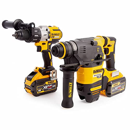 DEWALT DCK2033X2 XR FlexVolt Twin Pack 18/54V 2 x 9.0/3.0Ah Li-ion, Yellow, L