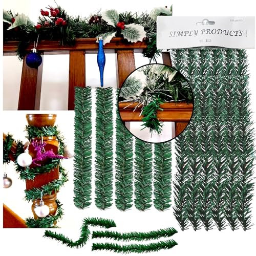 Artificial Tree Christmas Garland Wire Ties - Green Pack of 10