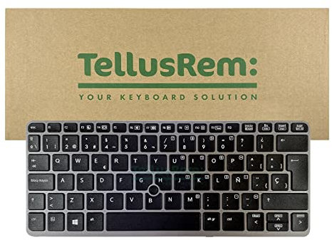 TellusRem Teclado de repuesto para HP 720 G1, 720 G2, 725 G1, 725 G2, 820 G1, 820 G2
