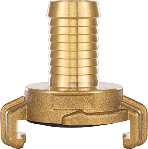 Poppstar Raccordo per tubo flessibile in ottone 3/4 pollice (raccordo rapido 3/4), per tubi flessibili con diametro interno di 19 mm
