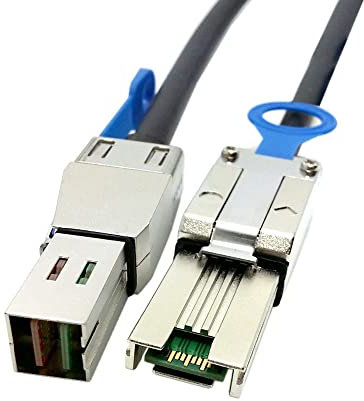 CY Mini SAS 4X SFF-8088 auf Mini SAS High Density HD SFF-8644 Data Server Raid Externes Kabel 50 cm