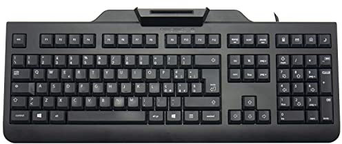 SIMPLETEK - Teclado con cable USB con diseño ITA con lector de tarjetas inteligentes para firma digital | Oficina con teclado numérico SmartCard (reacondicionado)