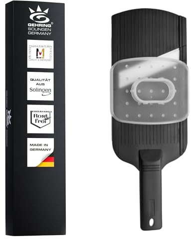 Gehring Keramikhobel I Gemüsehobel I Reibe für Gemüse I scharfe Keramikklinge I Gemüseschneider mit Fingerschutz I spülmaschinengeeignet