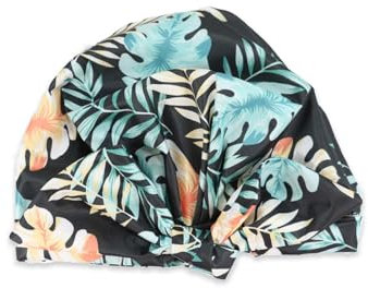 Duschhaube Damen,Elastische Duschkappe,wasserdichte wiederverwendbare Duschhauben,geeignet für alle Arten von langem Haar,einstellbar für die meisten Kopfgrößen