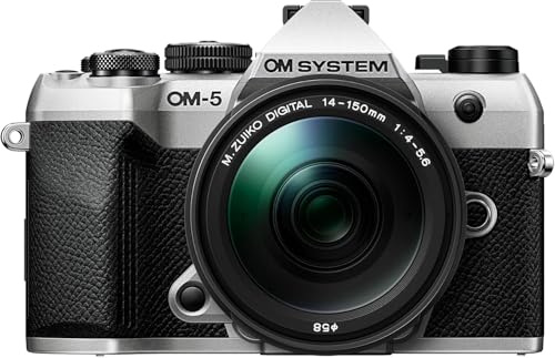 OM SYSTEM OM-5 Mark II Cámara Micro Cuatro Tercios, Incl. Objetivo M.Zuiko Digital ED 14-150mm II, Sensor Live Mos de 20 MP, estabilización de Imagen de 5 Ejes, Sellado IP53 contra la Intemperie