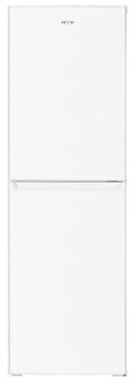 HYE Freestanding Fridge Freezer 50/50 Split – Tall 248L White, 138L Fridge & 110L Freezer, 173cm Height, 55cm Width, Low Noise 40dB, Glass Shelves – Slim & Spacious Design - RF01FF248W01