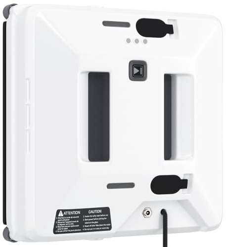 Fensterputzroboter mit 3000Pa Saugkraft & Sprühfunktion Intelligente Routenplanung Glasreinigungsroboter mit Fernbedienung Hinderniserkennung für Fenster Glasflächen Vertikal Horizontal