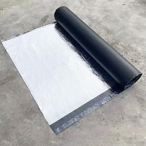 Genérico 30cm Ancho Banda Bituminosa de Reparación Tejado, 1.5mm Tela Asfaltica Autoadhesiva Impermeable, Techo Cinta Selladora Aluminio Butilo Adhesiva para Terraza Tejado Goteras(10cmx500cm)