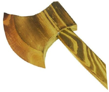 Hohopeti Hache en Bois Halloween 1 Pièce Accessoire de Costume Décorations d'halloween en Bois Carbonisé Sûr pour Garçon et Filles Cosplay Déguisement Historique