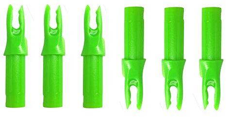 50pcs Pfeilnocke Pfeil Nocken Arrow Nocks Kunststoffnocke für ID 6.2mm Pfeilwelle Carbonpfeil End Zubehör (Grün)