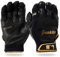 Franklin Sports MLB Baseball-Schlaghandschuhe – Shok-Sorb X Schlaghandschuhe für Baseball + Softball – Erwachsene + Jugendliche gepolsterte Schlaghandschuhe, nicht stechen, Schwarz + Gold,