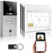 GVS - IP Video Türsprechanlage mit Türöffner, Fingerprint & RFID, HD Kamera, 3X 7 Zoll Monitor & App - Smarte Video Türklingel mit Kamera & Gegensprechanlage für 1 Familienhaus (AVS4473A)