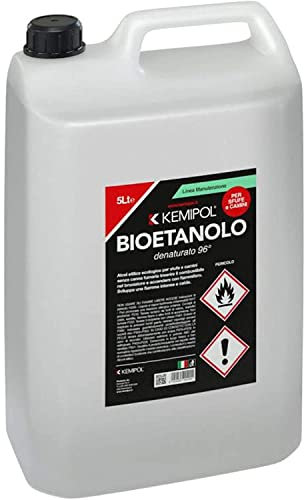 4 X 5LT BIOETANOLO COMBUSTIBILE LIQUIDO ECOLOGICO NATURALE INODORE CAMINO