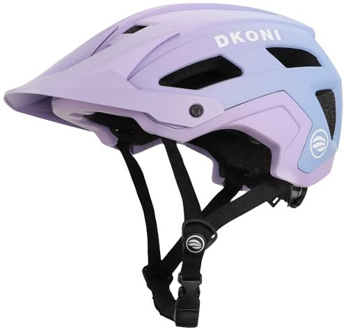 DKONI Mountainbike-Helm, Leichter MTB-Fahrradhelm mit Visier und PC-Außenschale für Erwachsene, Jugendliche, Damen und Herren