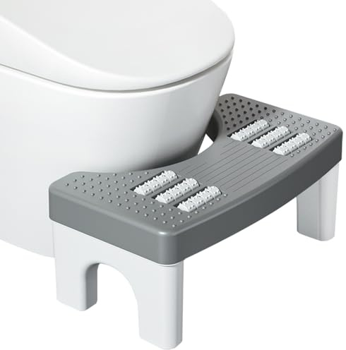 HEKOBAG Tabouret de Toilette Physiologique, Tabouret pour Toilette 38,5 x 20 x 18 cm, Tabouret de Toilette en Plastique Robuste pour Salle De Bain,Contre Constipation