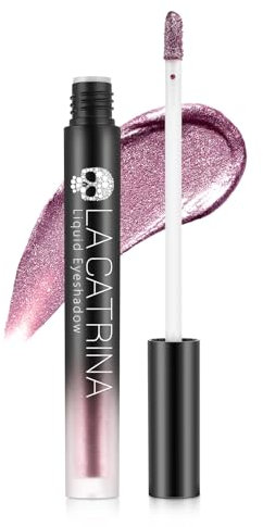 DE'LANCI Ombretto liquido con glitter viola,Trucco per gli occhi liquido con glitter altamente pigmentato.Ombretto metallico di lunga durata per donne e ragazze. Asciugatura rapida #12