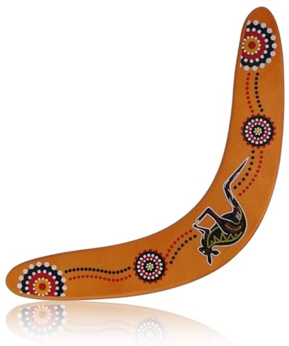 Wooden Boomerang for Kids & Adults - Easy-to-Throw V-Shaped Returning Boomerang | Durable Outdoor Flying Saucer Toy Suitable for Backyard Games,Outing Family Fun,Beach Play Toy,Safe & Sturdy Design