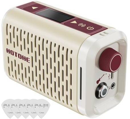 HOTONE Mini Amplificador de Modelado Multifuncional BT Guitarra Bajo IR Cabinas con Multi FX Aplicación Móvil Pulze Mini Ap-5