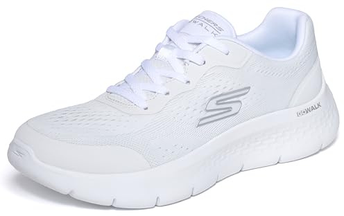 Skechers GO Walk Flex Serenity - Tenis para Mujer, Color Blanco, Talla 7