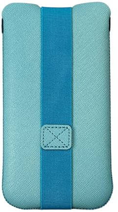 OneJoy Phone Sleeve for iPhone, Slim Fit, Elastic Strap Closure, Lightweight Neoprene, No Zipper, Protective Case Alternative Fit for 6.5 inch~ 6.9 inch Cell Phone [ Aqua Blue/Teal ]