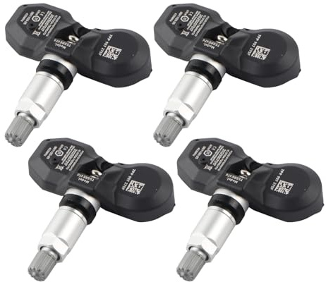 BONRYAN 4 stycken däcktryckssensor, kompatibel med rörformig 991 997 A6 A8 Q7 R8 RDKS sensor 7PP907275F TPMS däcktryckskontrollsystem