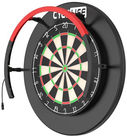 CyeeLife Dartboard Lighting System, Illuminazione per Bersaglio Freccettes, Anello Luminoso LED Bianco per Dartboard, Sistema di Illuminazione LED per Bersaglio Freccette