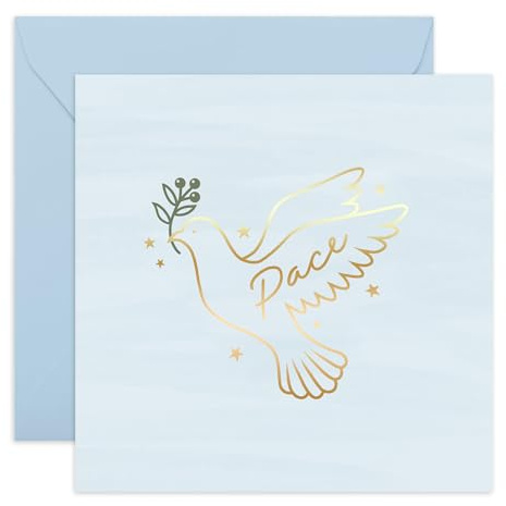 Central 23 Biglietto Religioso Pasqua Prima Comunione Cresima Cattolica Uomo Donna Cristiano Fede Spirituale Messaggio Auguri Con Adesivi Di