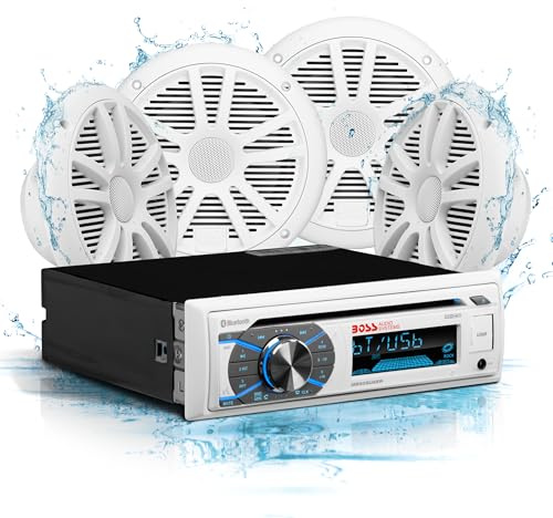 BOSS Audio Systems MCK508WB.64S 6.5 Inch Speakers, Stereo, Dipole Antenna