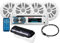 BOSS Audio Systems MCK508WB.64S Marine Boat Stereo Speaker Package - Single Din Radio Receiver Head Unit, CD Player, Bluetooth, Four 6.5 Inch Full Range Speakers, Dipole Antenna