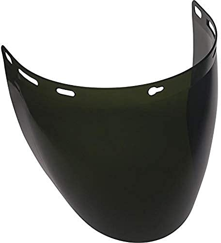 Deltaplus Visortot5 Visière avec technologie d'injection en polycarbonate, transparent, teinte verte 5, taille article sans taille