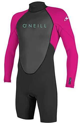 O'Neill Neoprenanzug Kinder Reactor-2 2mm Back Zip L/S Spring BLK/Berry 8