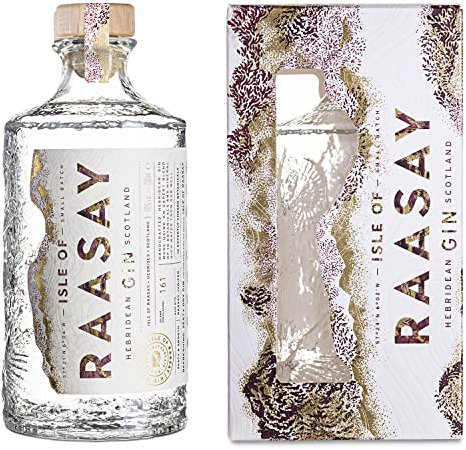 Isle of Raasay Scottish Gin | 70cl, 46% ABV | Handcrafted Premium Scottish Award Winning Island Gin | Distilled, Infused and Bottled at Raasay Distillery