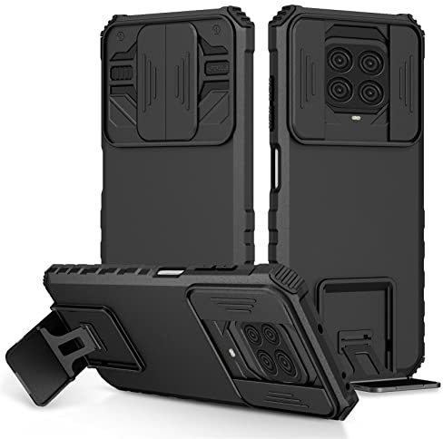 Funda para Xiaomi Redmi Note 9S / Redmi Note 9 Pro, Fundas 2in1 Dual Layer 360 Grados Full Body Anti-Shock Protector Silicona Bumper y Armadura Carcasa con Protección Deslizante para la Cámara, Negro