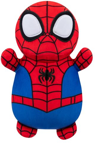 Squishmallows Original Marvel Spidey and His Amazing Friends 10-Inch Spidey HugMees - Medium-Sized Ultrasoft Official Jazwares Plush