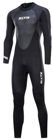 Neoprenanzug Herren 3MM Langarmeliger Ganzkörper-Neoprenanzug Damen mit Ruckenreißverschluss fur Speerfischen Surfen Schnorcheln Kanufahren Tauchanzuge