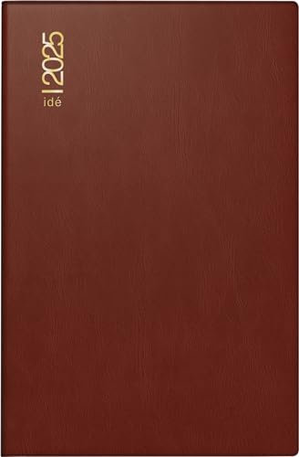 rido/idé Taschenkalender Mod. partner/Industrie I 2025 | A7, Kunststoff, bordeaux