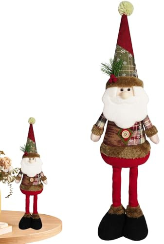 Figura di pupazzo di neve con gambe allungabili per Natale
