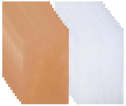 10 Stück Antihaft Silikon Dehydrator Blätter und 10 Stück Rechteck Dörrfolie für Dörrautomat 27x17cm, Wiederverwendbare Lebensmittel Dehydrator Matten, Mesh Dörrfolie Silikon Für Lebensmitteltrocknun